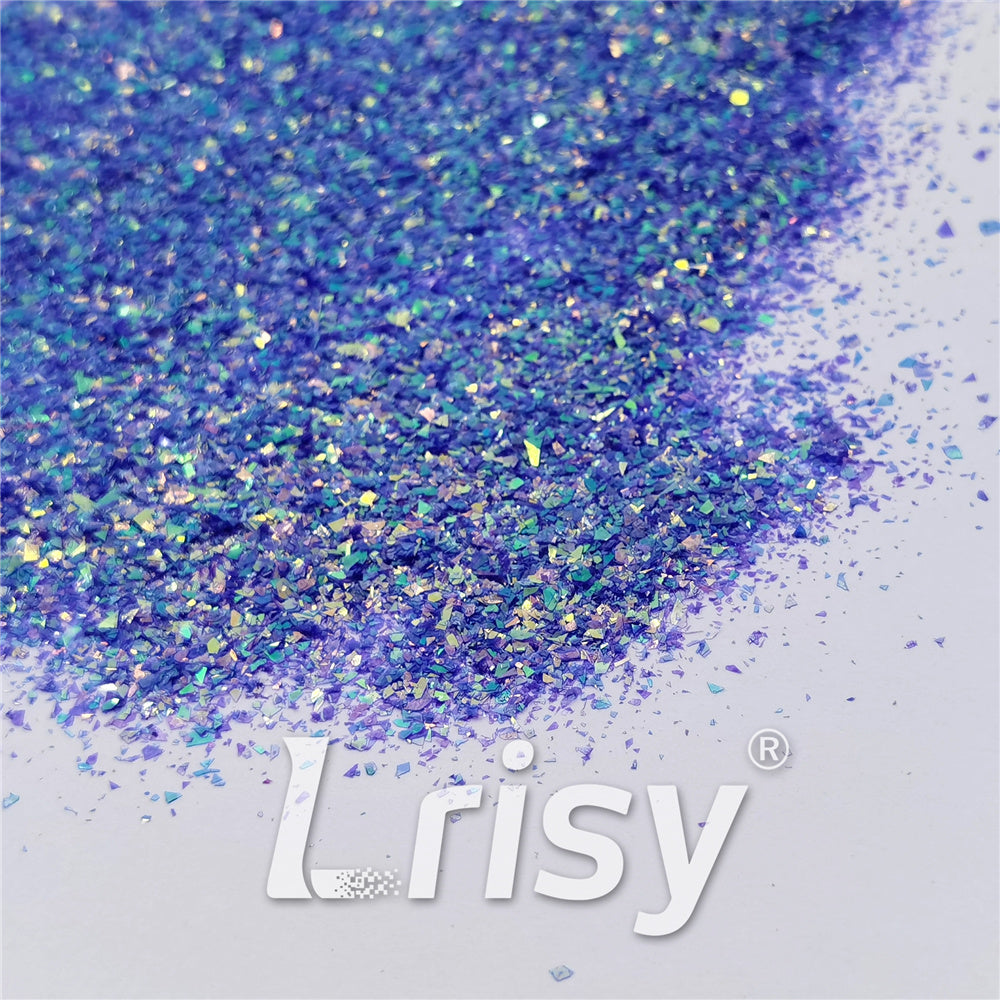 Fluorescent Purple High Brightness Iridescent Cellophane Glitter Shards (Flakes) FC336 2x2
