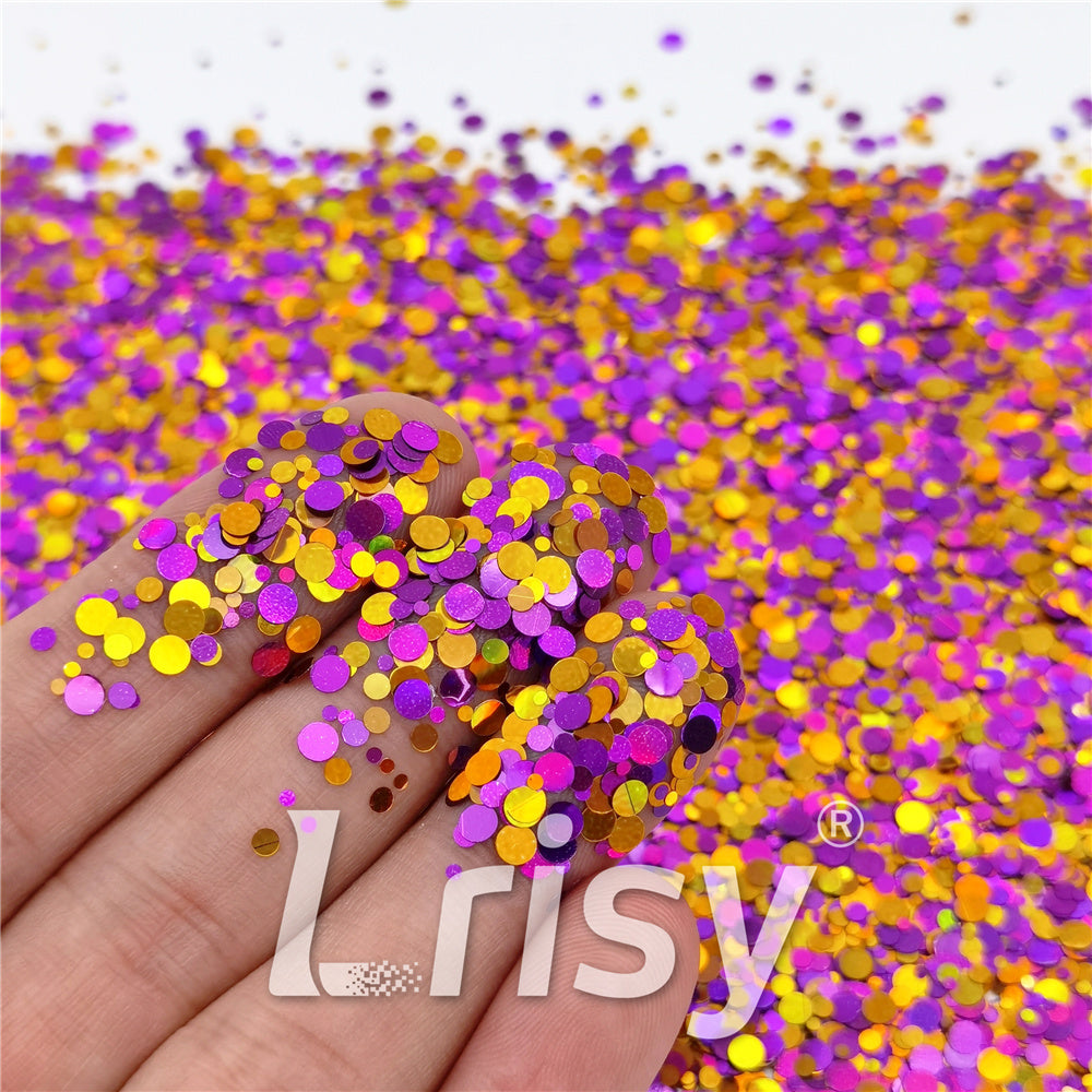 1/2/3MM Round Shaped Custom Mixed Glitter MIXR-02