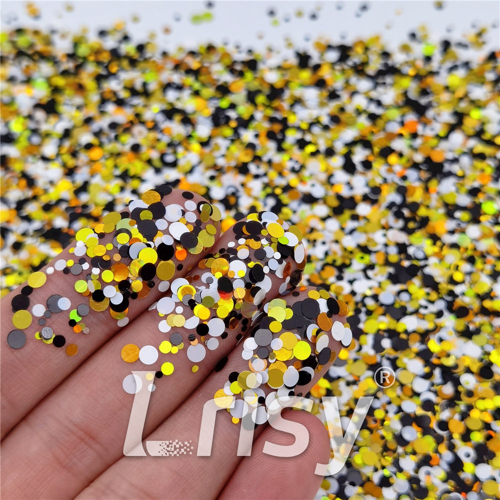 1/2/3MM Round Shaped Custom Mixed Glitter MIXR-07