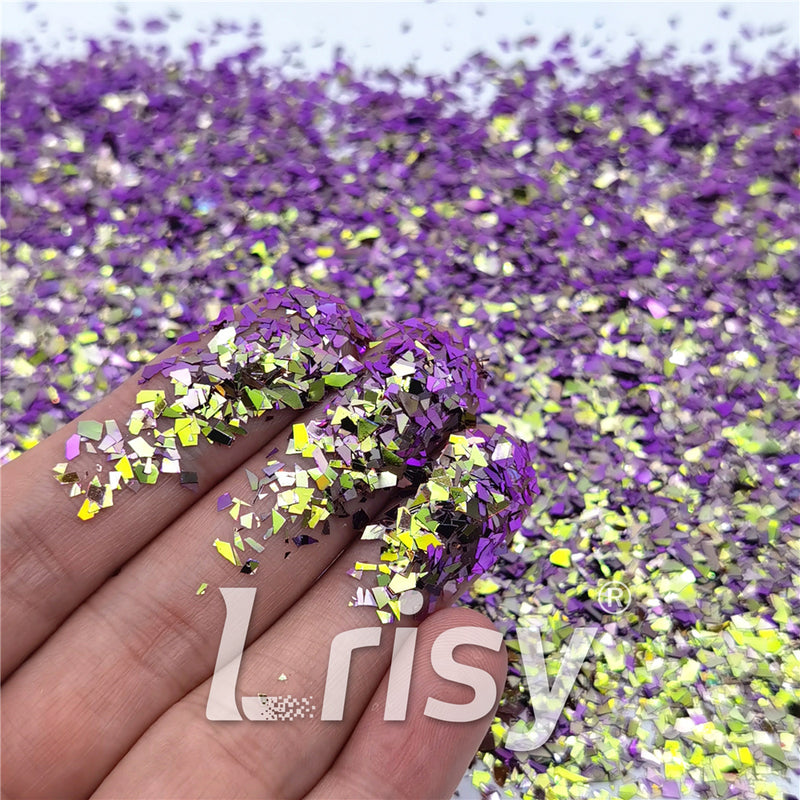 Iridescent Phantom Purple Color Shift Glitter Flakes C-BSL7822 2X2