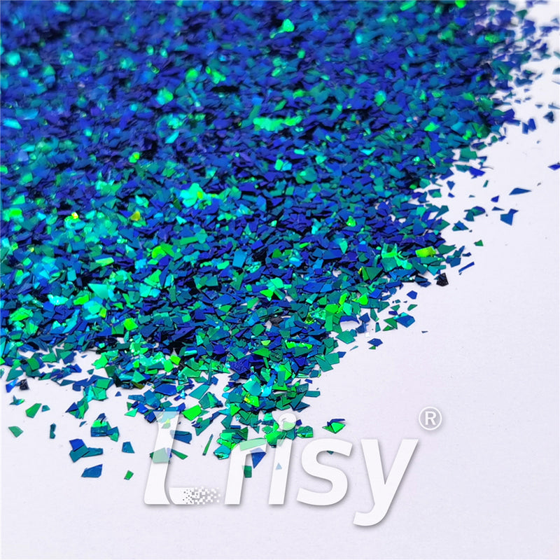 Iridescent Phantom Green Color Shift Glitter Flakes C-BSL7888 2X2