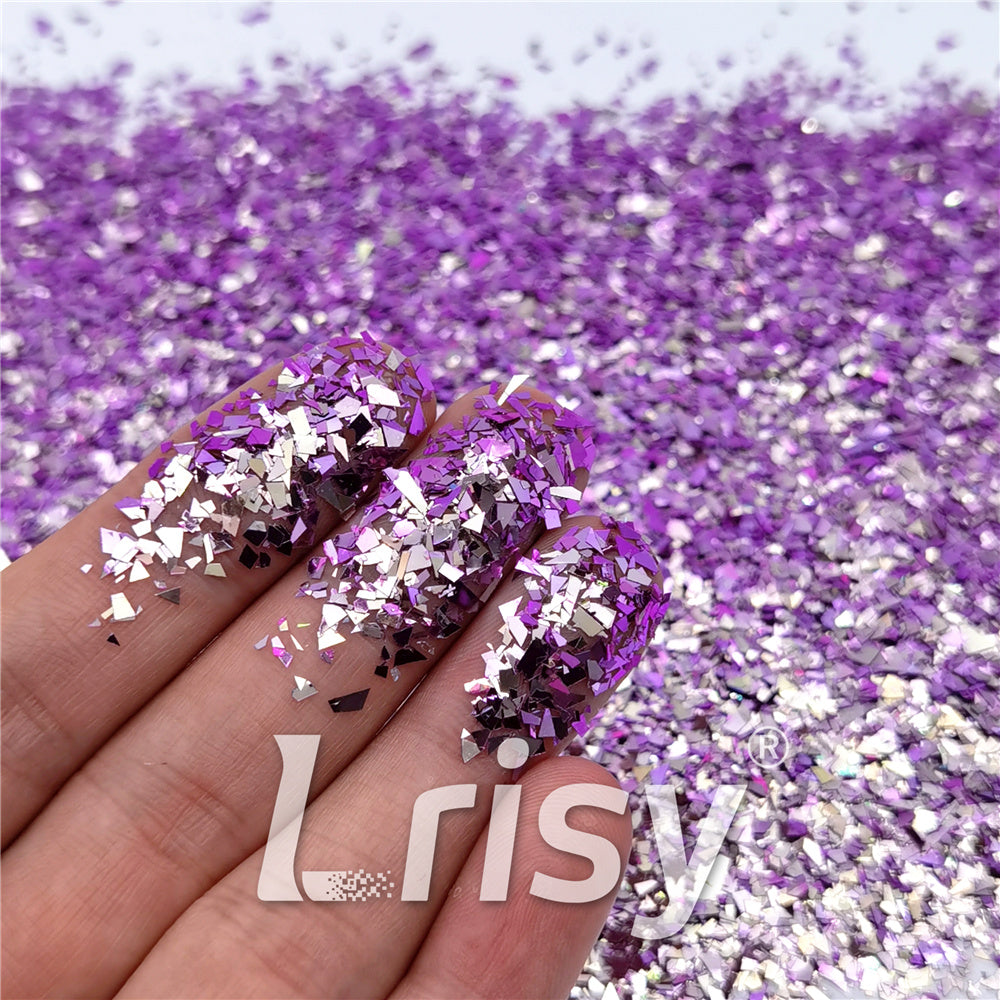 Iridescent Phantom Purple Color Shift Glitter Flakes C-BSL7824 2X2