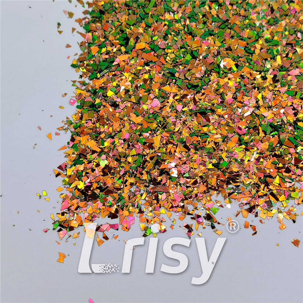 Iridescent Phantom Green Color Shift Glitter Flakes C-BSL7150 2X2