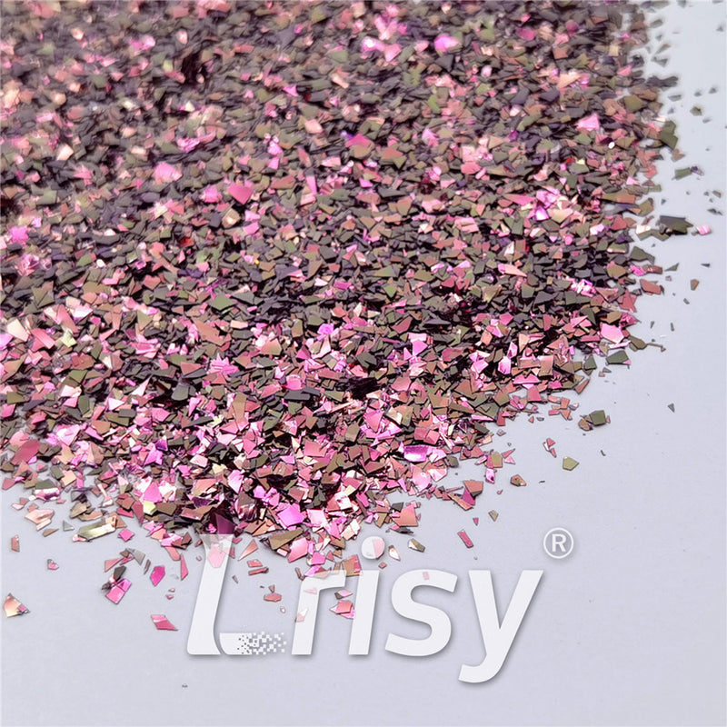 Iridescent Phantom Color Shift Pink Glitter Flakes C-BSL7124 2X2