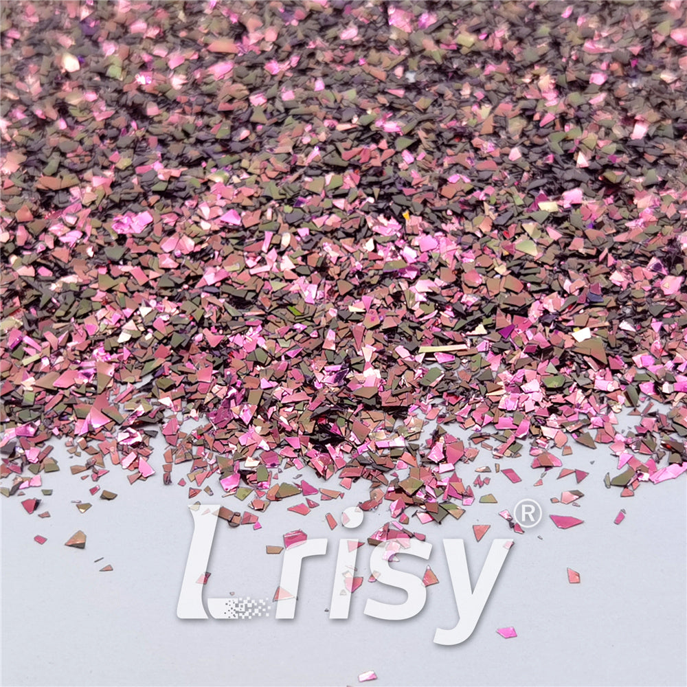 Iridescent Phantom Color Shift Pink Glitter Flakes C-BSL7124 2X2