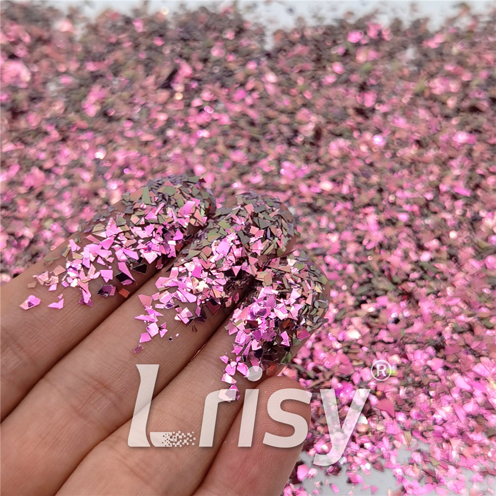 Iridescent Phantom Color Shift Pink Glitter Flakes C-BSL7124 2X2