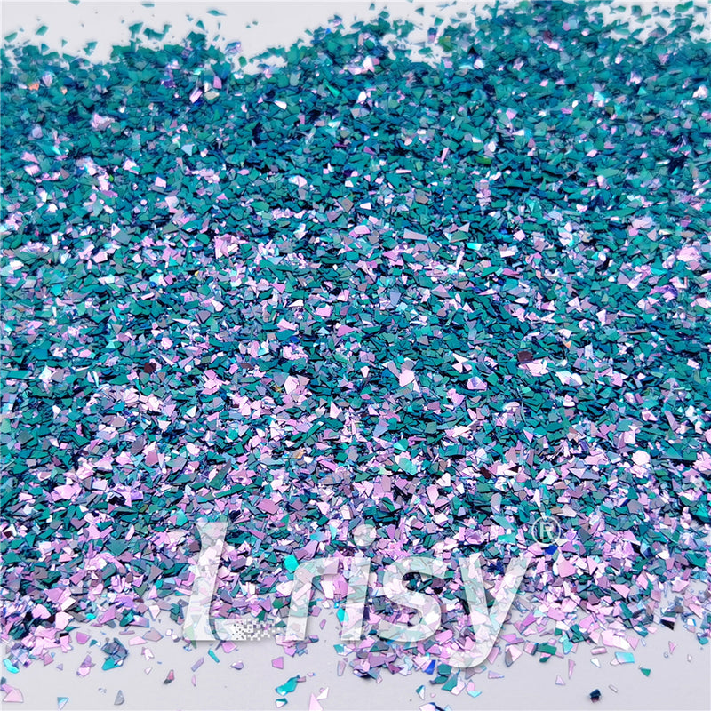 Iridescent Phantom Blue Color Shift Glitter Flakes C-BSL7140 2X2