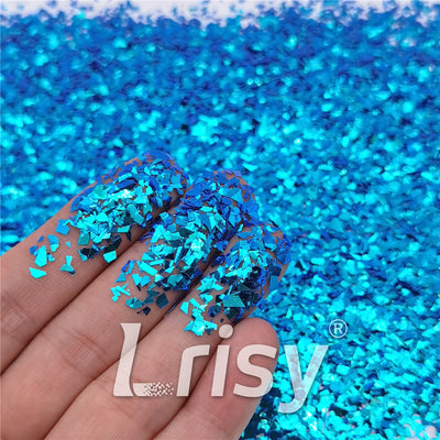 Iridescent Phantom Sea Blue Color Shift Glitter Flakes C-BSL7840 2X2