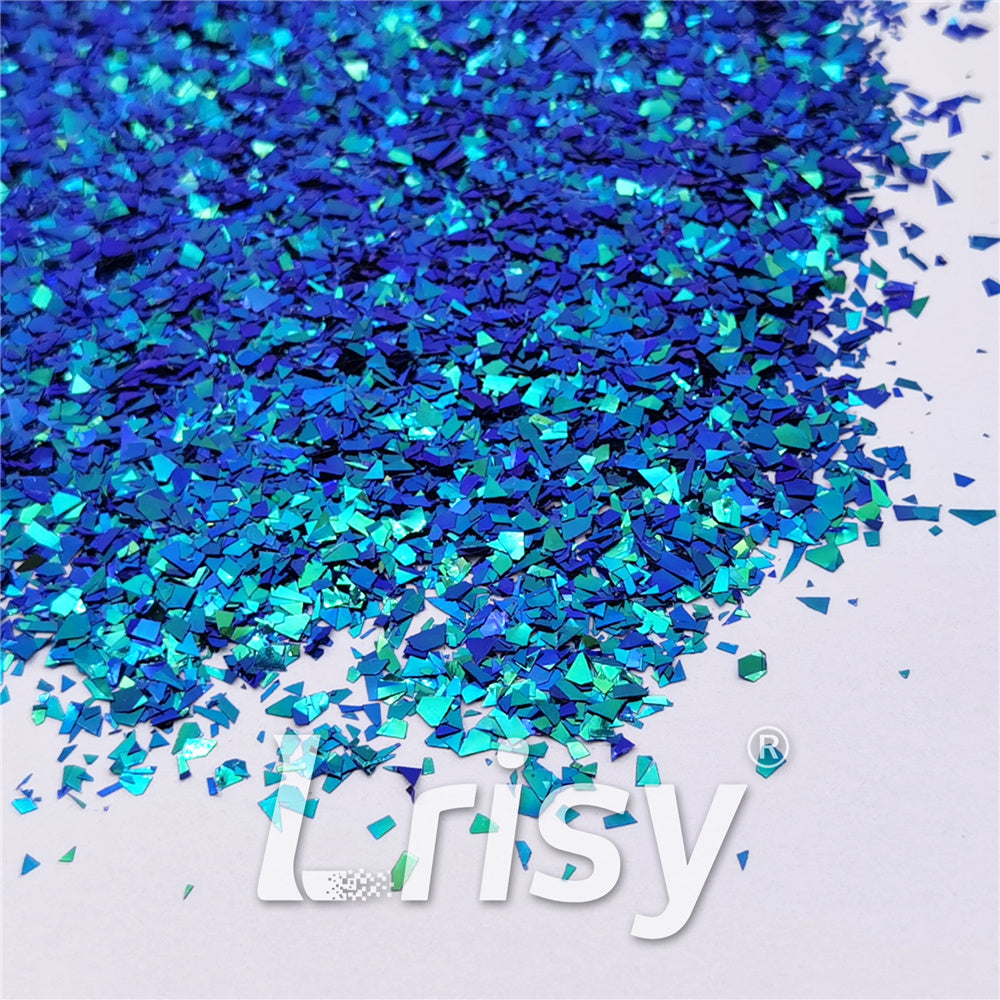Iridescent Phantom Lake Blue Color Shift Glitter Flakes C-BSL7850 2X2