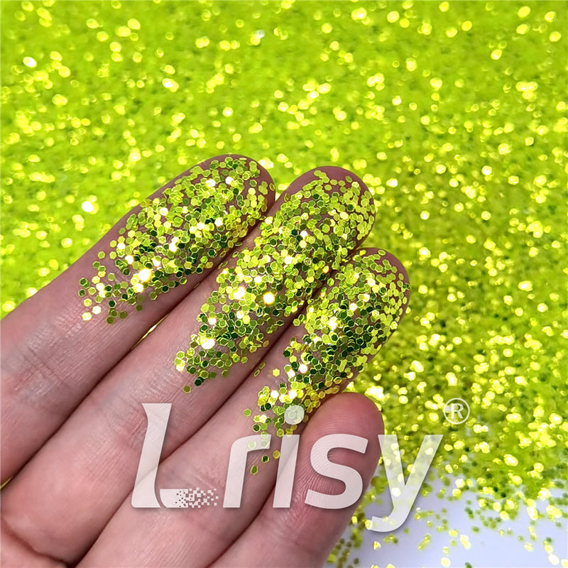 1mm Light Green High Brightness Glaze Chunky Glitter XC-YC012A