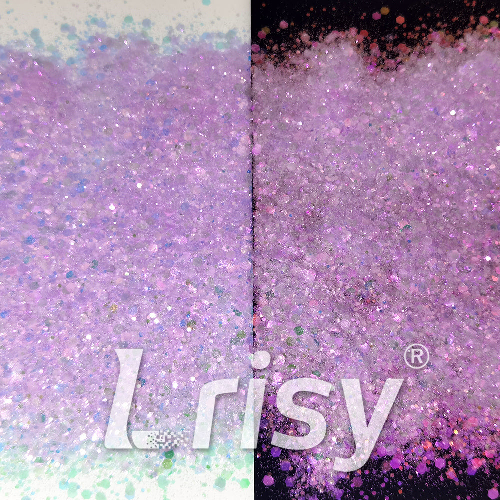 Iridescent Light Purple General Mixed High Brightness Glitter FC004