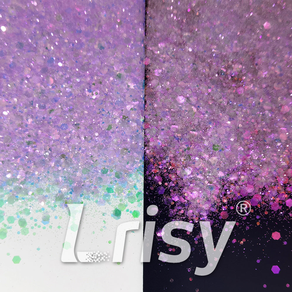 Iridescent Light Purple General Mixed High Brightness Glitter FC004