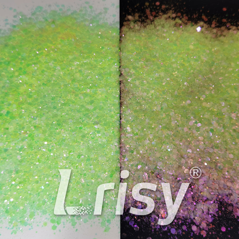 Iridescent Green General Mixed High Brightness Glitter FC008