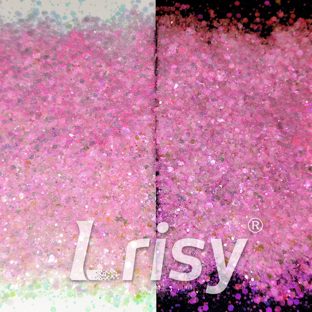 Iridescent Pale Pink General Mixed High Brightness Glitter FC007
