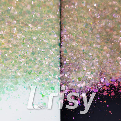 Iridescent Light Yellow General Mixed High Brightness Glitter FC005