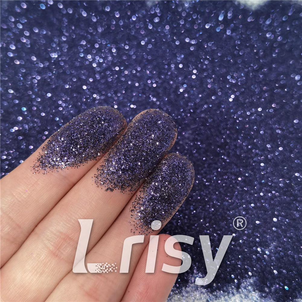 0.2mm Black Blue Glitter Pure Color B01001