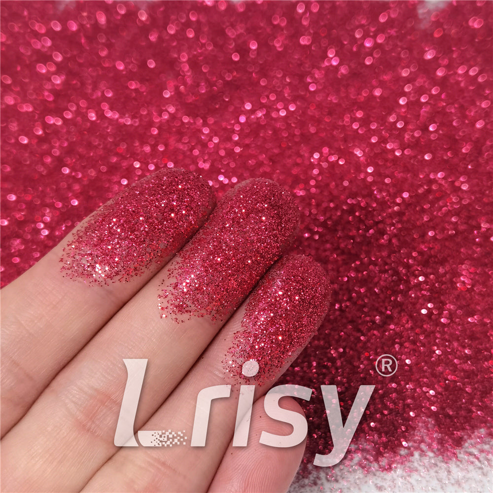 0.2mm Cerise Red Glitter Pure Color B0909