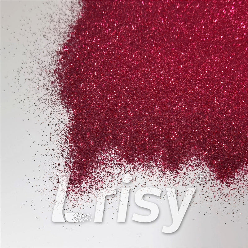 0.2mm Rose Red Glitter Pure Color B0912A