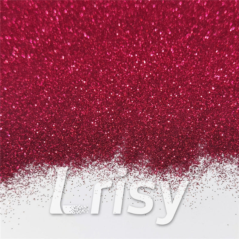 0.2mm Rose Red Glitter Pure Color B0912A