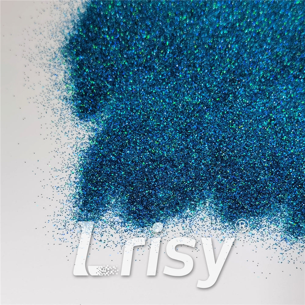 0.2mm Holographic Blue Professional Cosmetic Glitter For Lip Gloss, Lipstick FCHL700