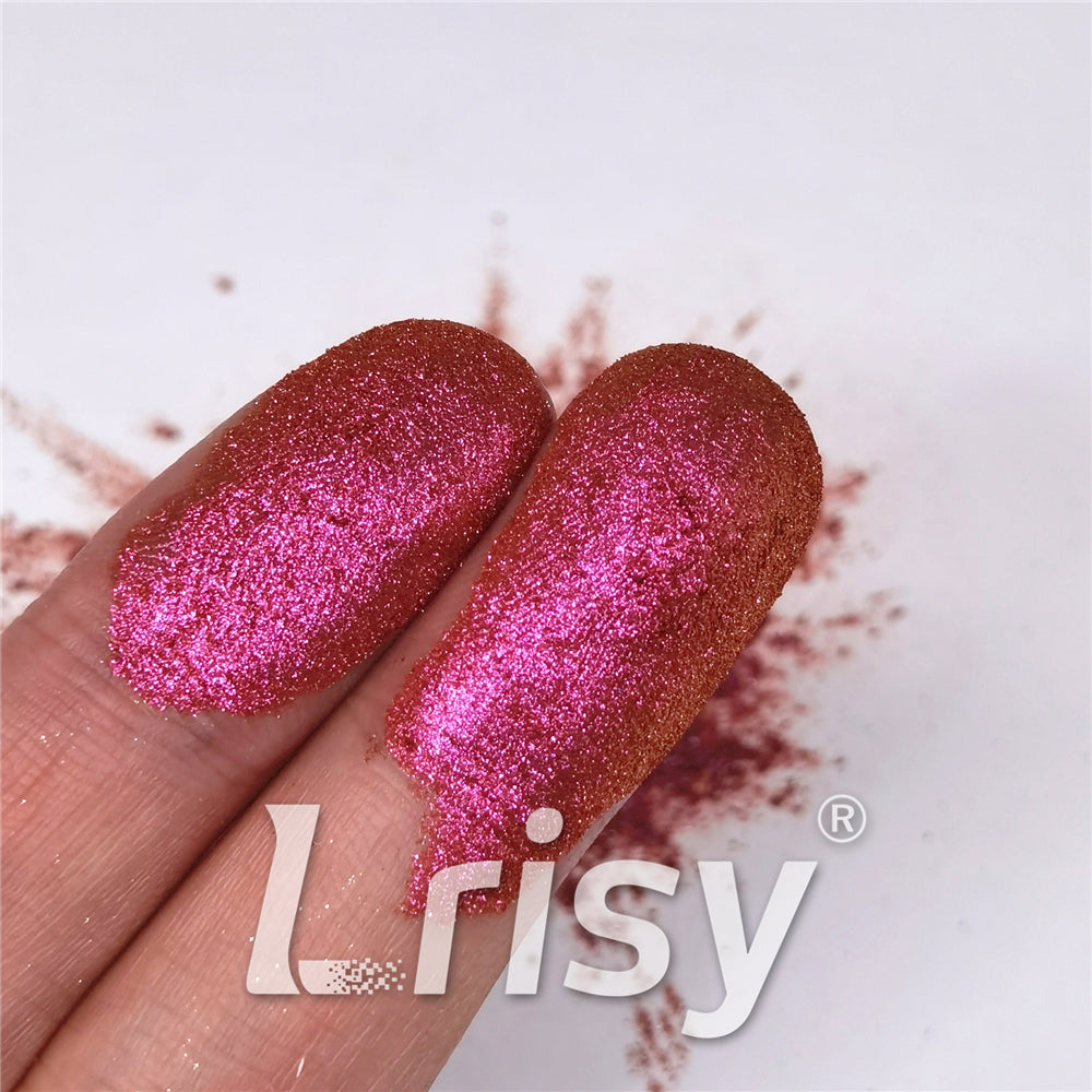 Mica Powder Rose Red Chameleon Color Shift Pigment Glitter 2512XE