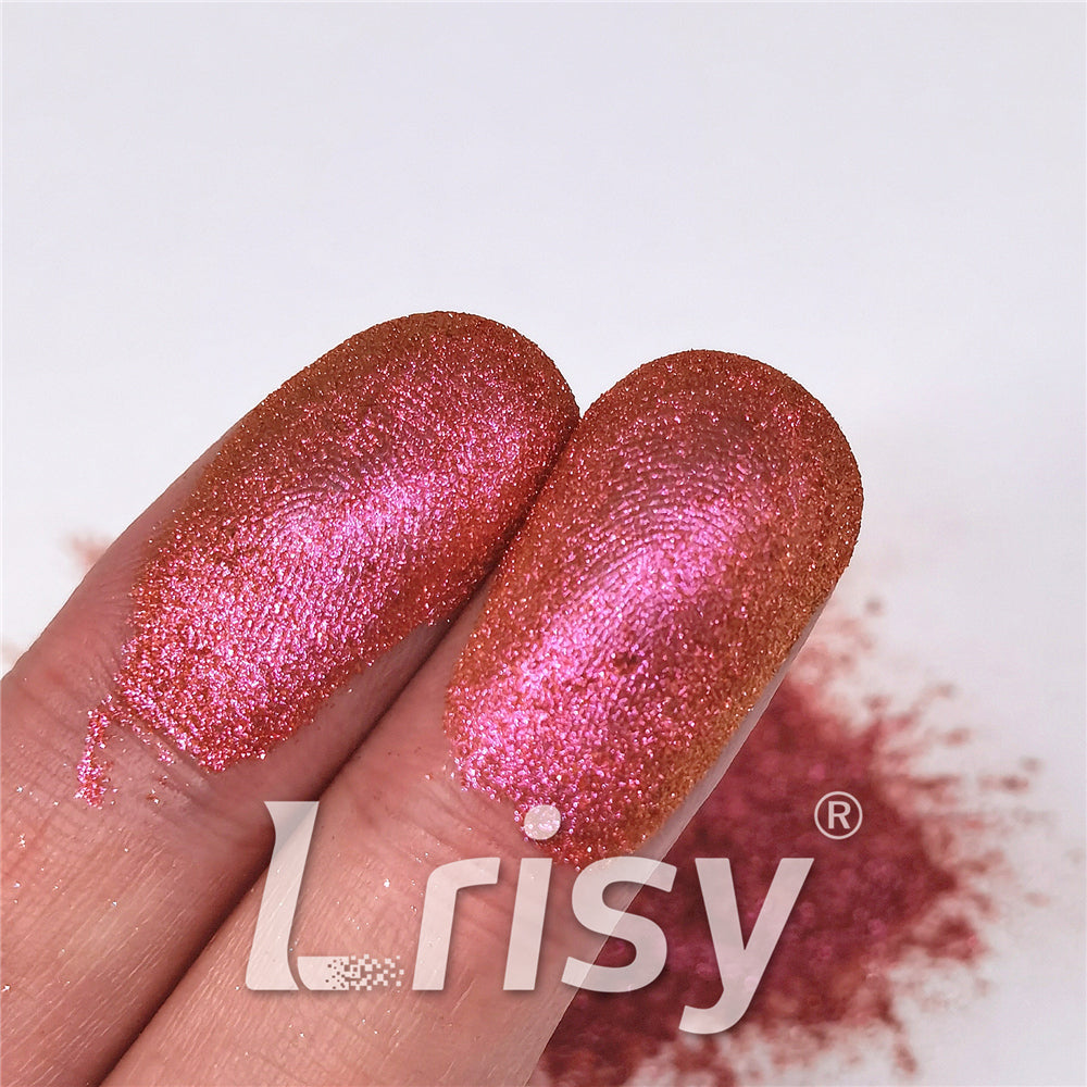 Mica Powder Rose Red Chameleon Color Shift Pigment Glitter 2451XE