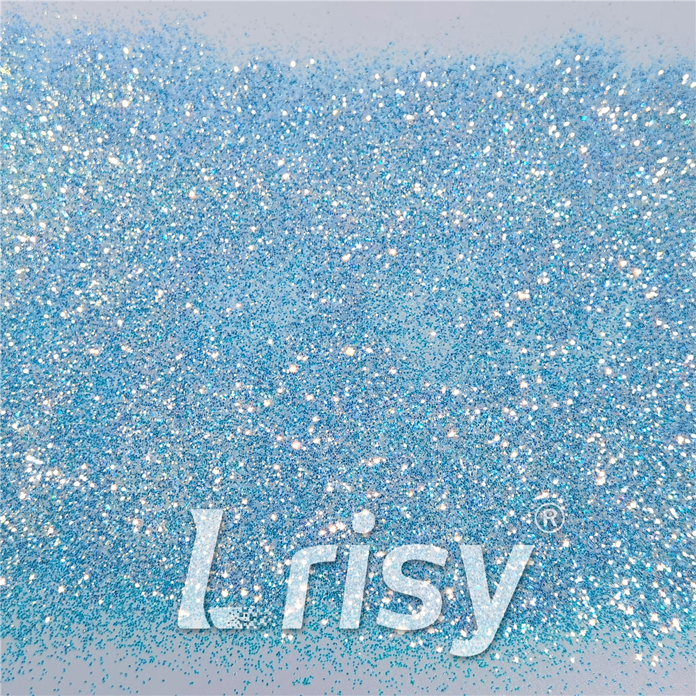 0.4mm Sky Blue and White Brightness Iridescent Glitter FC-F321R