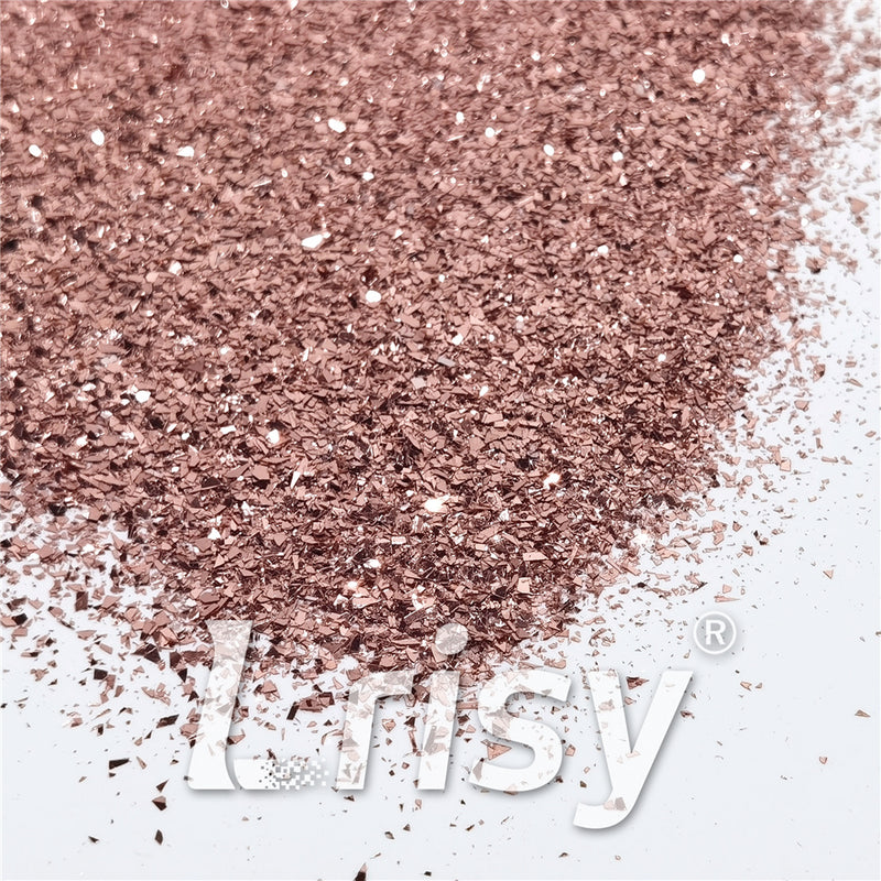 Rose Gold Pure Color Cellophane Glitter Flakes Shards B0230 2x2