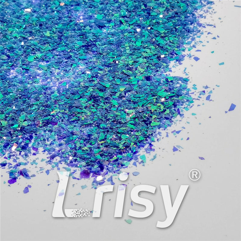 Fluorescent Purple High Brightness Iridescent Cellophane Glitter Shards (Flakes) FC336 4x4