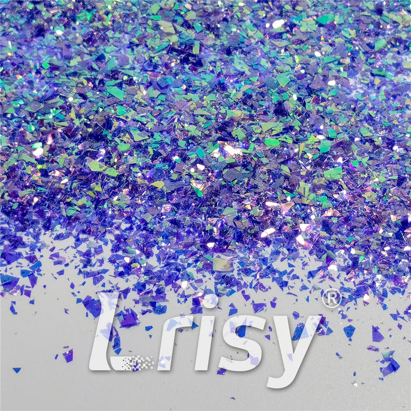 Fluorescent Purple High Brightness Iridescent Cellophane Glitter Shards (Flakes) FC336 4x4