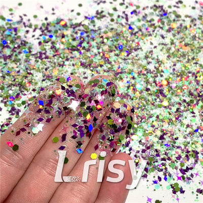 (By Scorpiogemsbyrivers) Justice 4 Ramon Rios Custom Mixed Glitter WAL321