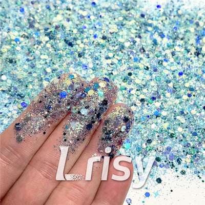 (By Elizamelio Creations) Ocean's Reflection Custom Mixed Glitter WAL341