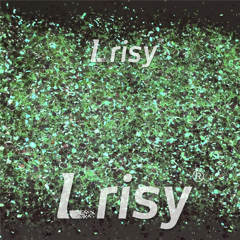 Mixed Glow In The Dark Iridescent Pink Noctilucent Glitter YG-F322R