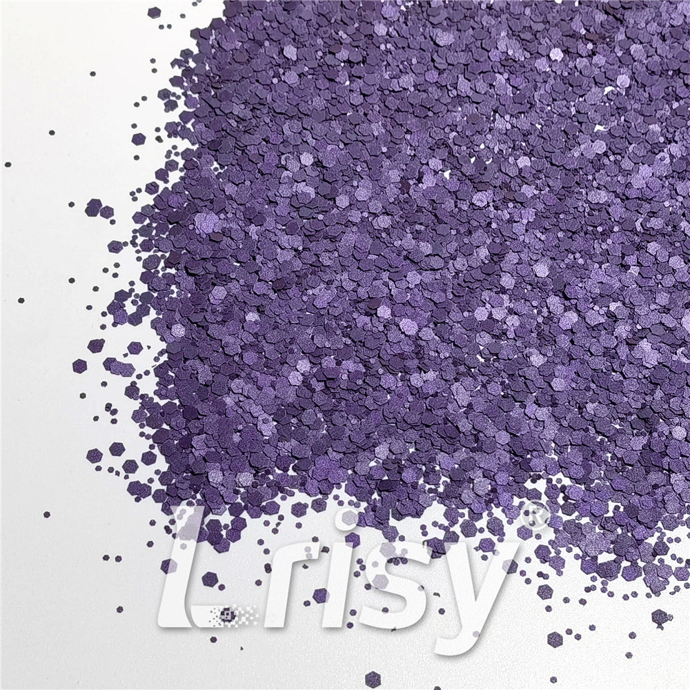 Mixed Glow In The Dark (Reflect Light At Night) Purple Glitter FC-FG800