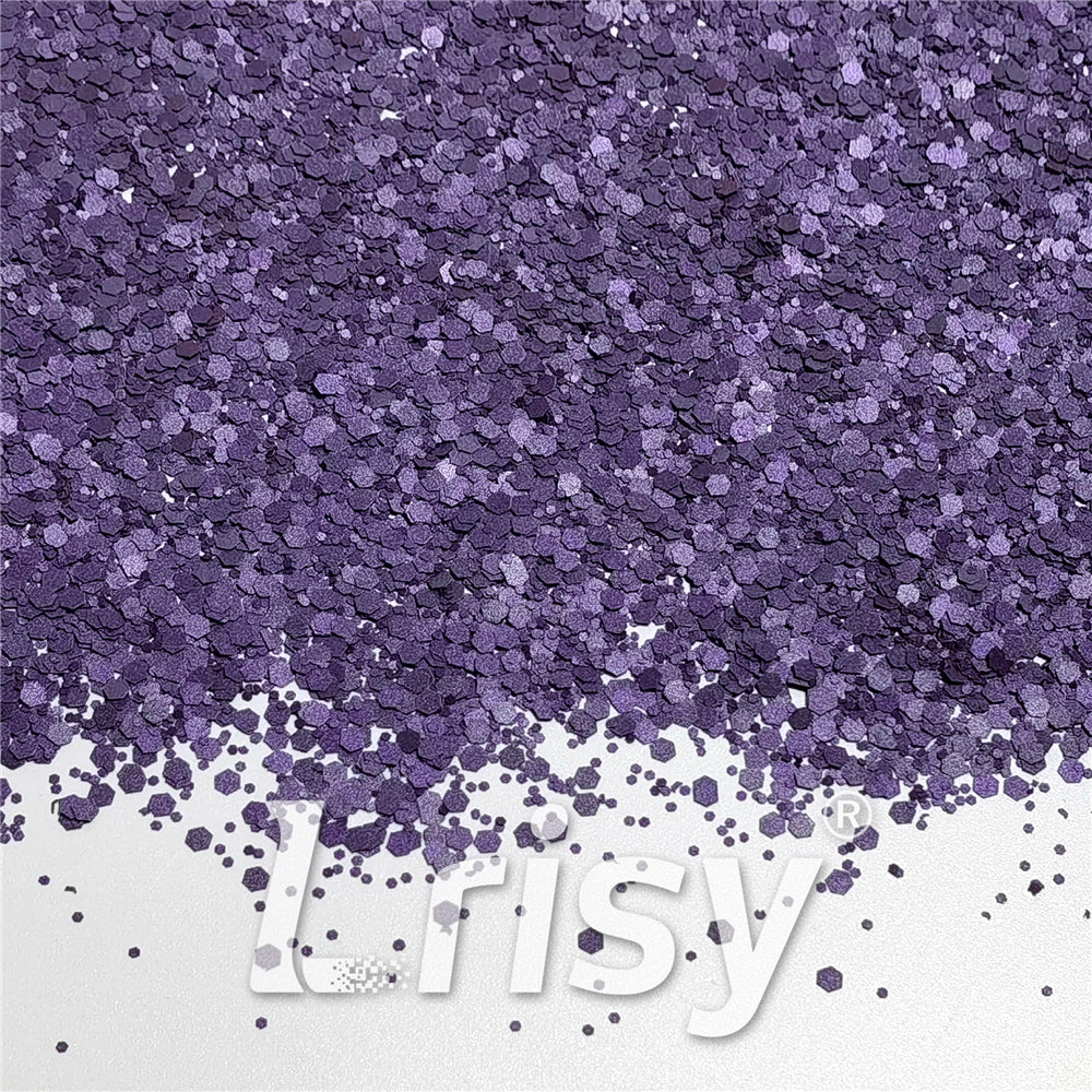 Mixed Glow In The Dark (Reflect Light At Night) Purple Glitter FC-FG800