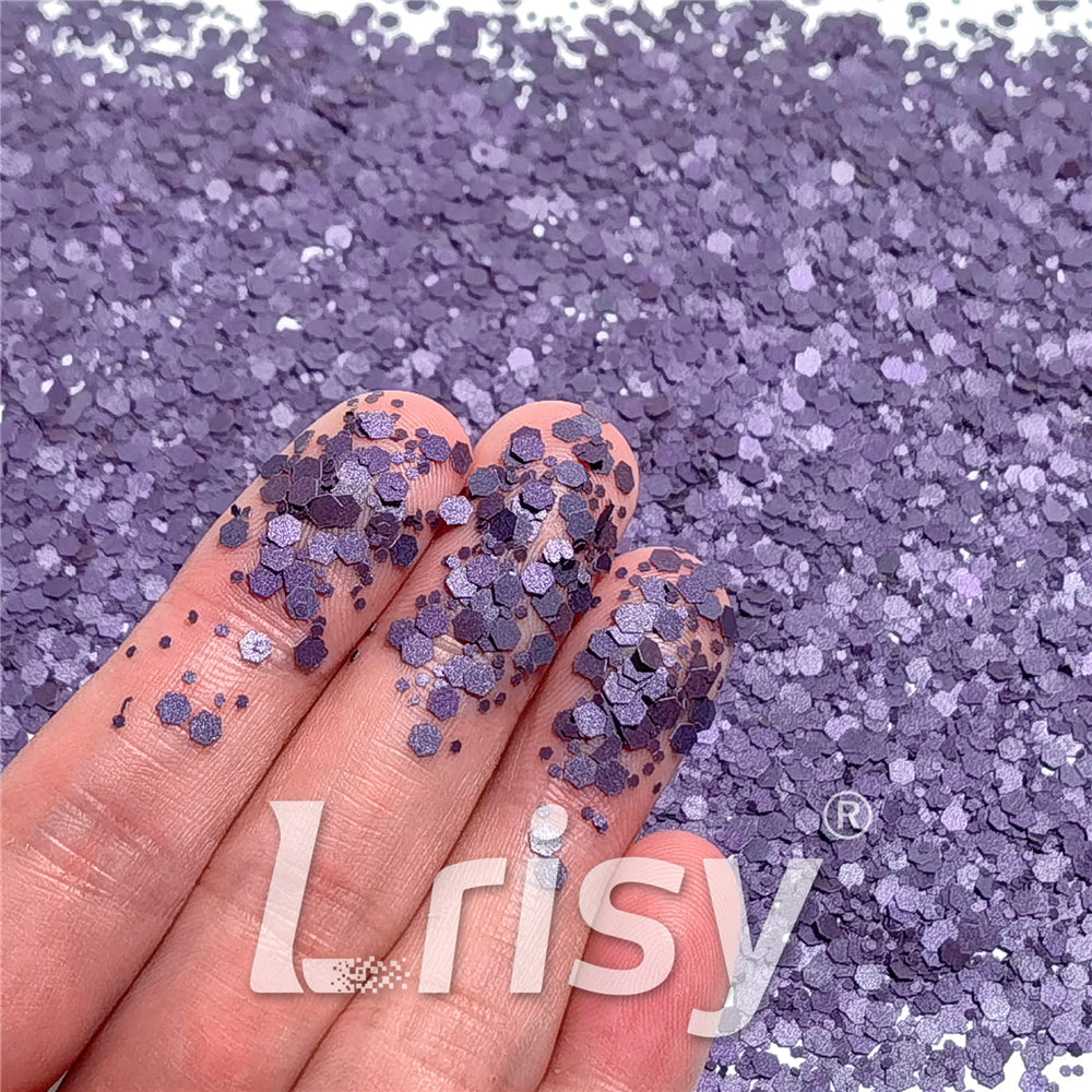 Mixed Glow In The Dark (Reflect Light At Night) Purple Glitter FC-FG800