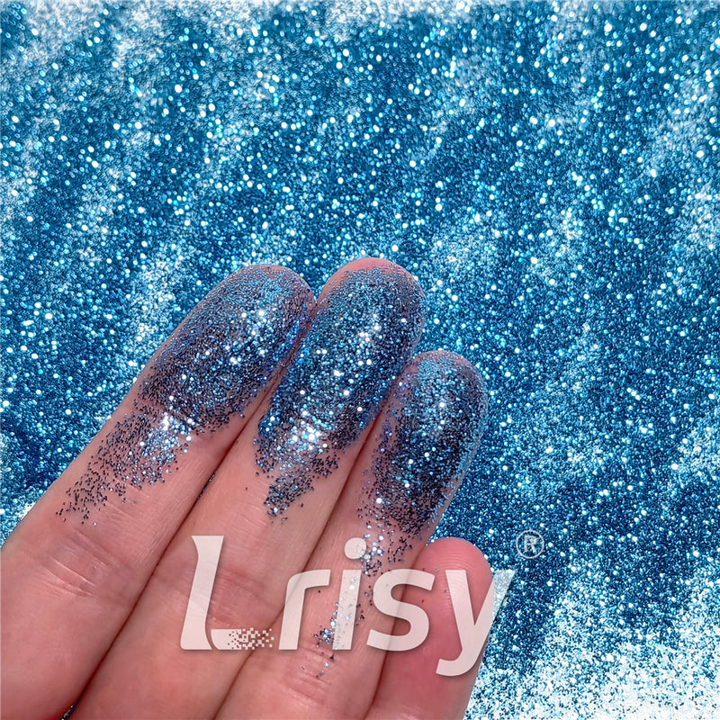 0.3mm Water Blue Glitter Pure Color B0706