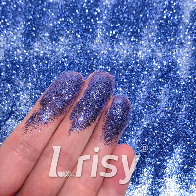 0.3mm Crystal Blue Glitter Pure Color B0704