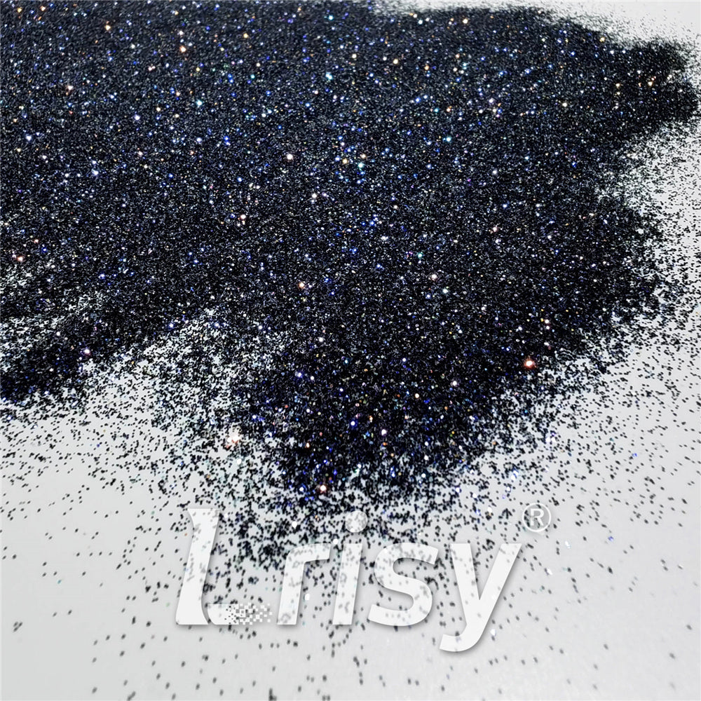 Custom Mixed Deep Space Blue To Black Iridescent Glitter GEX022 (By Chris.e KC)