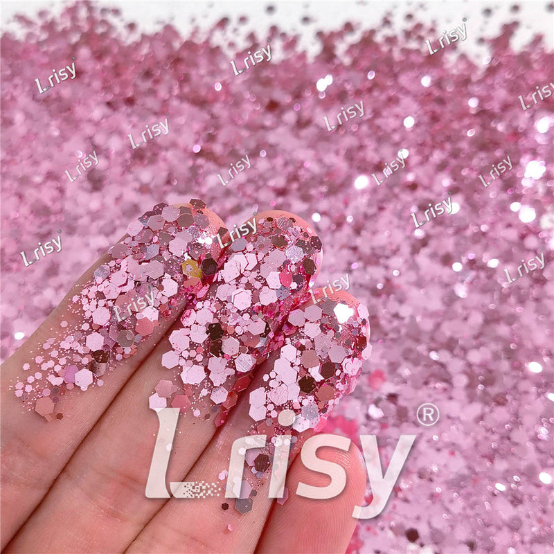 General Mixed Tender Pink Glitter Pure Color B0920
