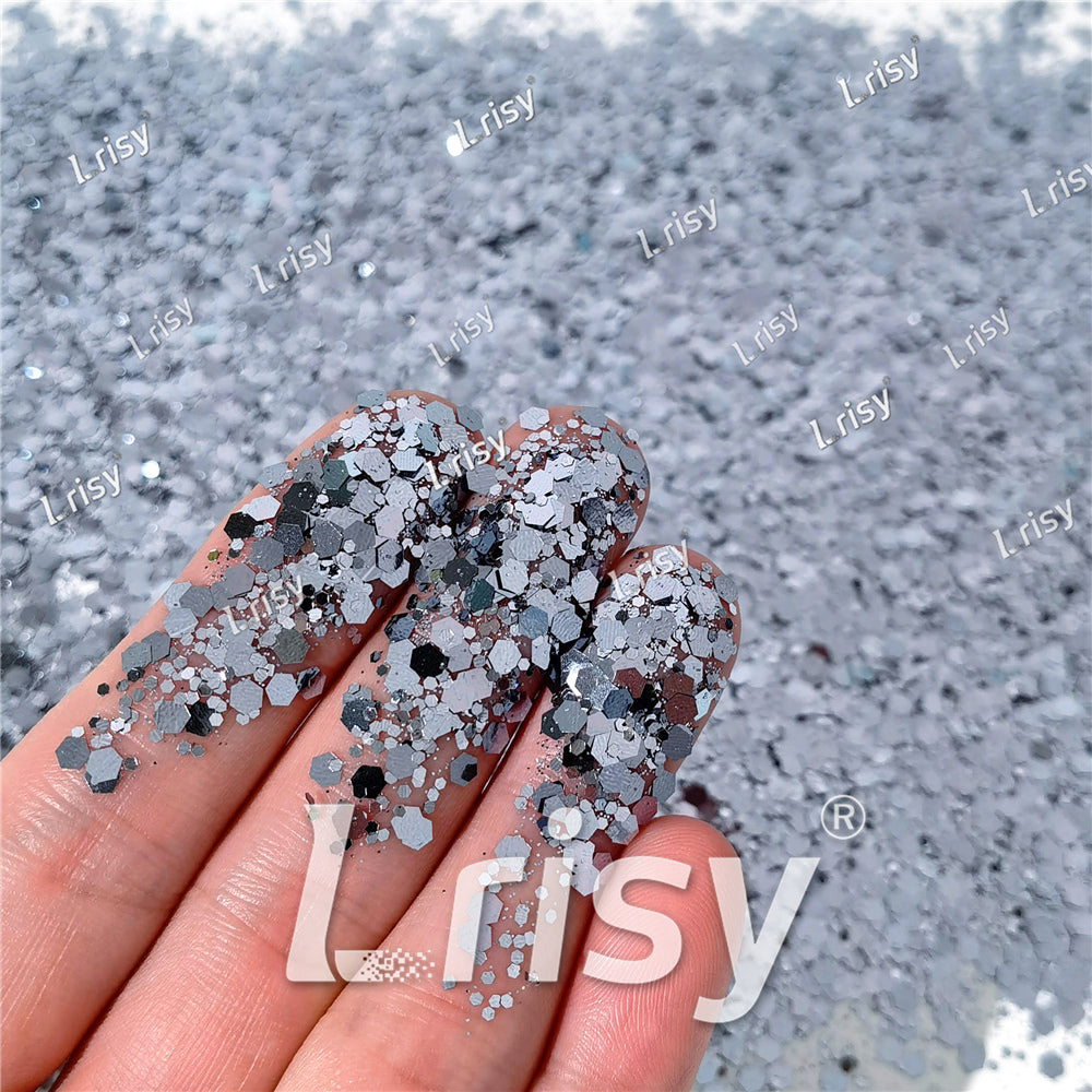 General Mixed Traffic Grey Glitter Pure Color B01002