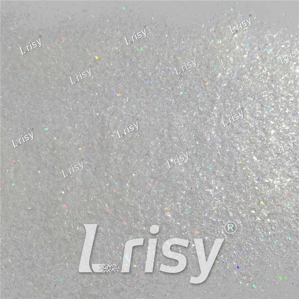 Translucent Holographic White Confetti Glitter Flakes Shards LB01100 2x2