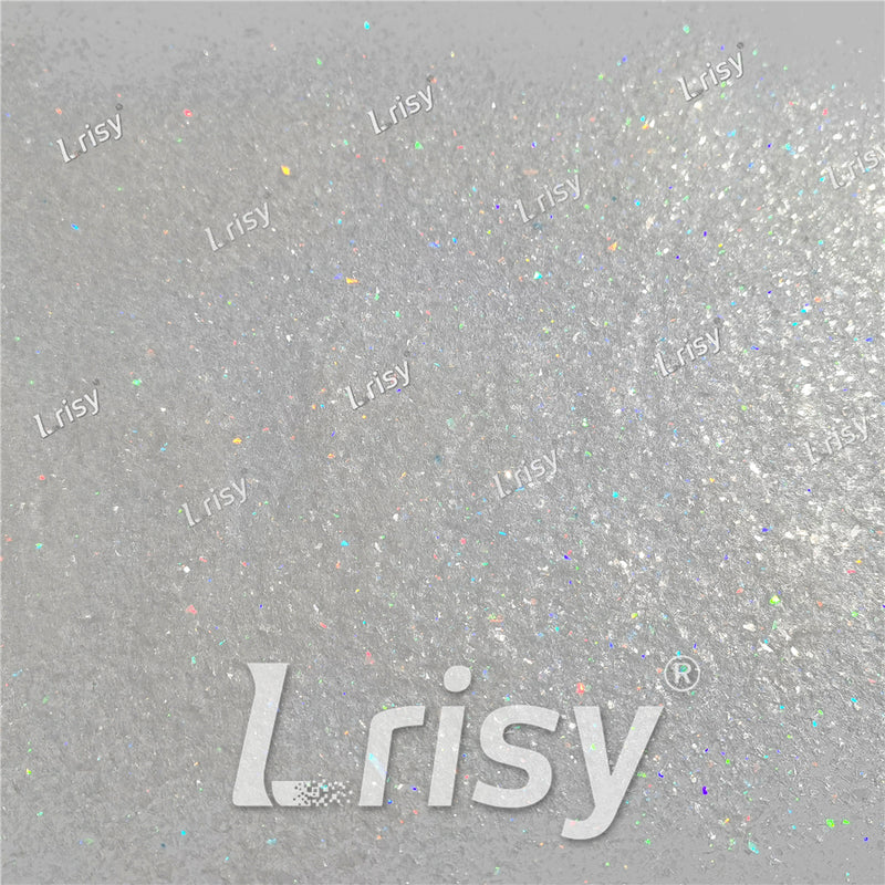 Translucent Holographic White Confetti Glitter Flakes Shards LB01100 2x2