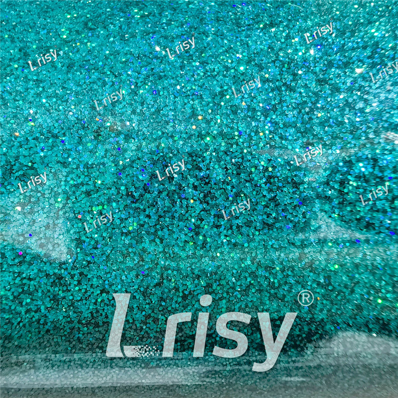 0.2mm Holographic Teal Green Extra Fine Glitter (Ultra-thin) LB0702
