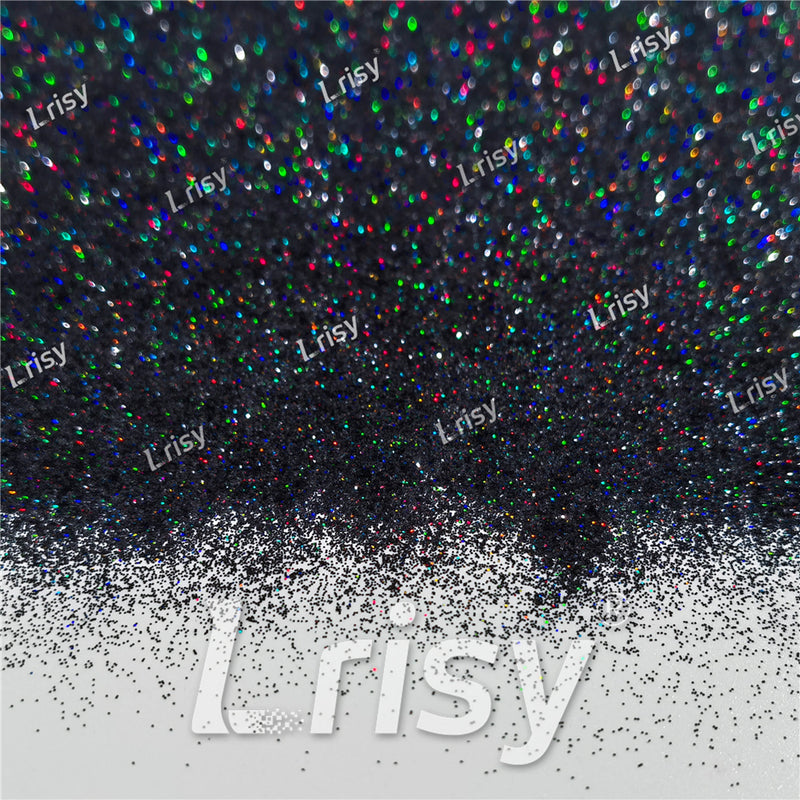 0.2mm Holographic Black Extra Fine Glitter (Ultra-thin) LB01000 – Lrisy