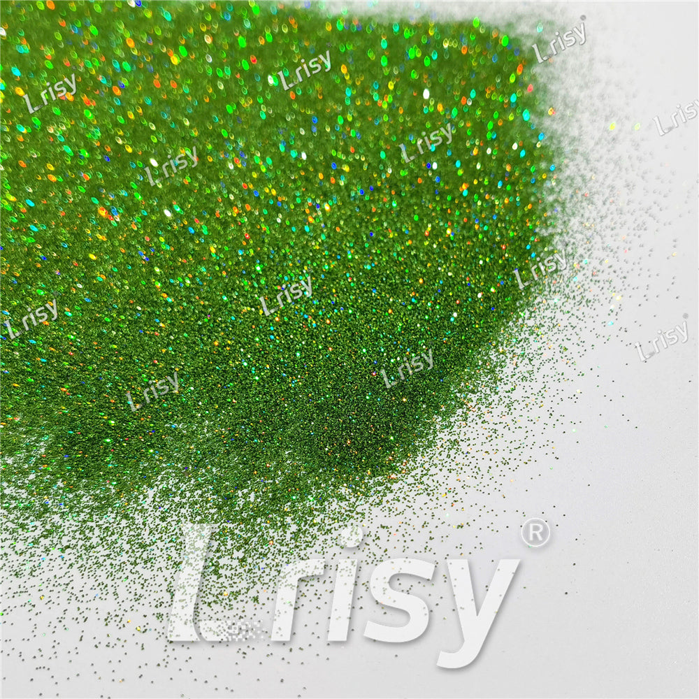 0.2mm Holographic Green Extra Fine Glitter (Ultra-thin) LB0601
