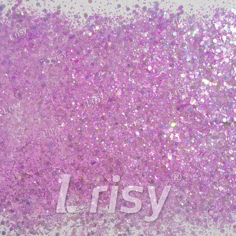 Mixed Lilac (Light Purple) Iridescent Solvent Resistant Glitter S503R