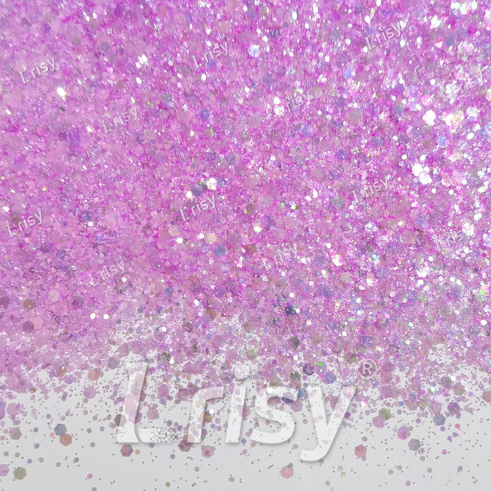Mixed Lilac (Light Purple) Iridescent Solvent Resistant Glitter S503R