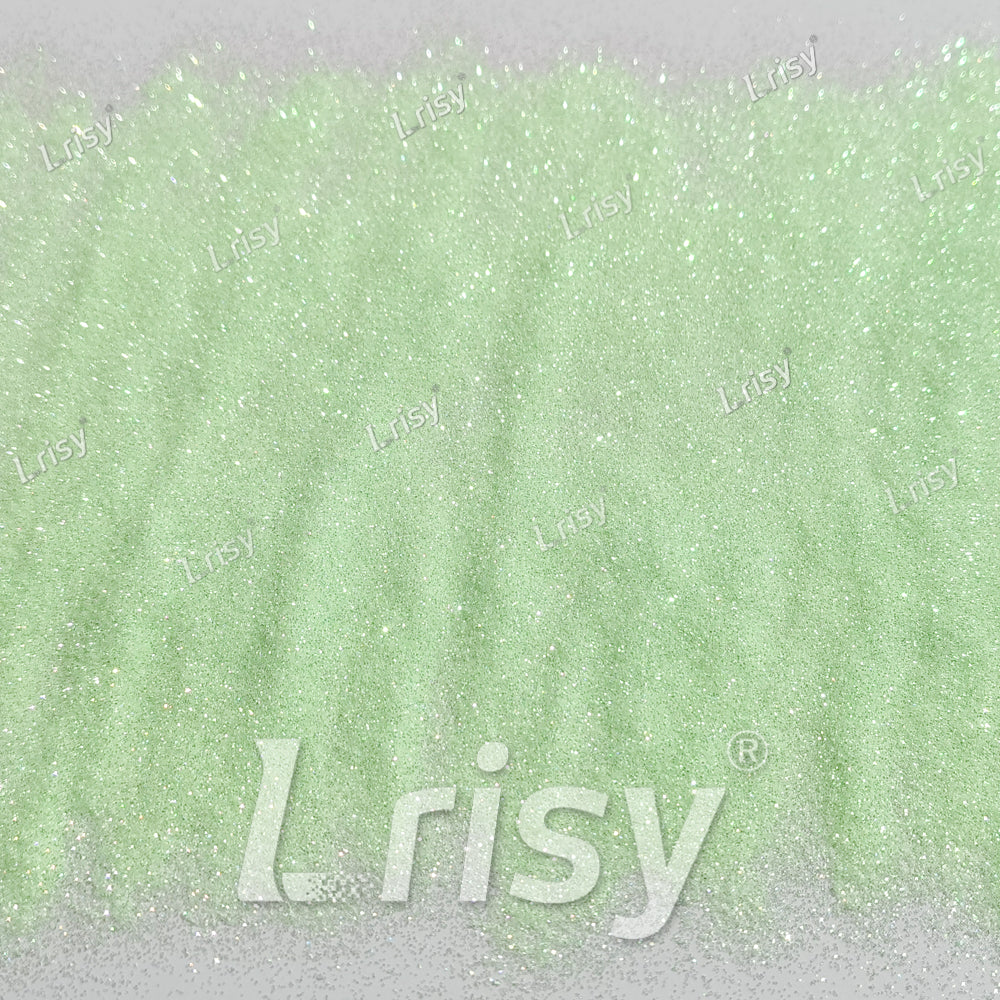0.2mm Pastel Green Iridescent Solvent Resistant Glitter S501R