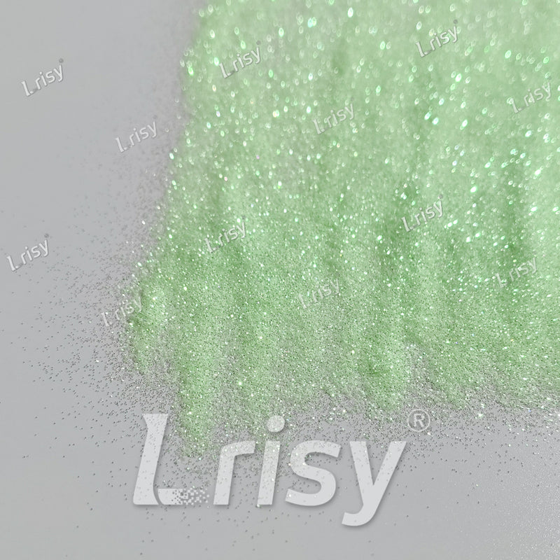 0.2mm Pastel Green Iridescent Solvent Resistant Glitter S501R